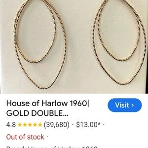 FISH HOOK DOUBLE TEAR DROP EARRINGS! NEW IN BOX!